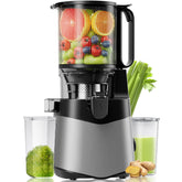 EanOruus cold press juicer exterior in dark grey for a sleek kitchen look.