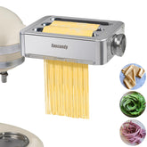 Eascandy all-metal pasta attachment roller for smooth sheets and even thickness.
