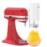 Eascandy shaved ice attachment for KitchenAid delivering fluffy snow-like ice quickly at home.