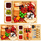 Easoger charcuterie board with 3-in-1 magnetic setup for versatile entertaining