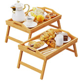 Easoger two-pack bed tray with folding legs for easy breakfast in bed