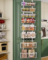 Eastherry over-the-door organizer basket closeup showing sturdy construction for easy pantry storage.