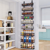 Eastherry 9-Tier Over-The-Door Pantry Organizer image showing stacked baskets for compact kitchens