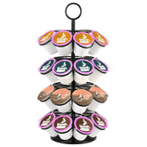 Eastsign 4-Tier K-Cup Holder showing 36 pods across four levels in use