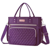 EASYA Mirage Purple front view lunch bag showing spacious main compartment.