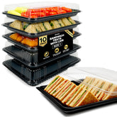 ebake catering trays with lids show secure transport and appealing presentation