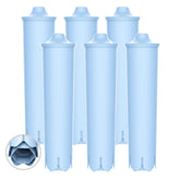 EcoAqua Jura blue-capresso replacement filter pack improves water quality and flavor.
