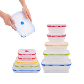 EcoBERI collapsible 12oz twin containers ideal for space-saving lunch packing
