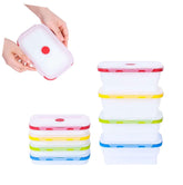 ECOBERI collapsible containers folded for compact travel storage.