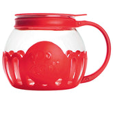 Ecolution Micro-Pop popcorn popper in red for visible popping, watching kernels.