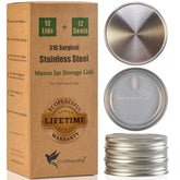EcoPeaceful wide-mouth lid on a jar for airtight storage.