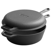EDGING CASTING dutch oven with skillet lid for versatile cooking at home or camp.