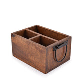 EDHAS 3-compartment flatware caddy front view for organized kitchen and table.