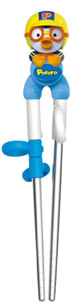 Edison Friends Pororo training chopsticks for right-handed kids with beginner grip