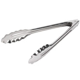 Edlund 4409HD scallop-edge tongs for precise buffet serving.