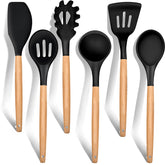 E-far 6-piece set with silicone heads protects non-stick cookware.