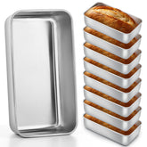 E-far 8-pack loaf pans lined up, ready for even baking and weekly use