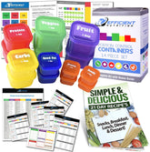 Efficient Nutrition deluxe kit 14-piece set for simple weekly meal prep and portion control.