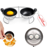 Eggssentials egg poacher insert in stainless steel with 6-25 inch rack for easy poaching