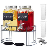 Einfache 1-gallon dispenser with stand for easy party serving.