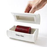 Eiqijci cranberry sauce dish with lid, ready for elegant holiday serving and easy storage.