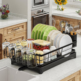 Ekisemio dish rack compact-fit keeping small counters clear and organized