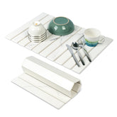 EKRHORBY large stone drying mat folded for compact storage on counter