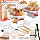 ElatedMore Sourdough Starter Kit round basket for even proofing and airy loaves.