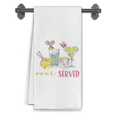 Elefeltclave tennis lovers towel with vibrant print for quick drying in the kitchen.