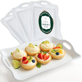 Elegant Eats large melamine tray with handles, ideal for family meals and easy serving