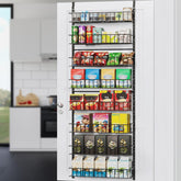 ElegantArray 8-Tier Door Organizer front view for space-saving pantry storage