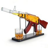 ELERGIFTS AK gun whiskey decanter 25oz for impressive party pours.