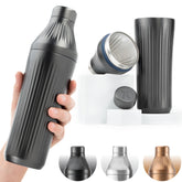 Elevated Craft Diamond Edition shaker front view with sleek gunmetal finish