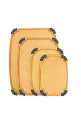 Elihome cutting board set 10x7 top view with stable non-slip feet for safe prep