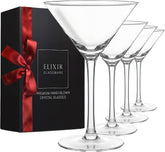 ELIXIR GLASSWARE martini glasses set of 4 elevate home entertaining with elegant stems
