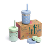 Elk and Friends 10oz kids cup with sleeve, easy grip for smoothies on the go.