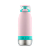 Ello Emma 14oz bottle front view in durable stainless steel for daily use