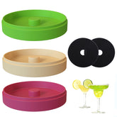 ellrkr margarita salt rimmer 3-tier setup shows organized rims for professional and home bartending.