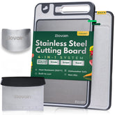 Elovain over-sink cutting board with lip for stable prep.