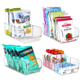 ELTOW snack organizer open front design for easy access to snacks.