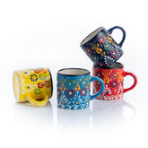 Elyese Sultan's Garden ceramic espresso cups in a four-piece set for elevated rituals.