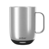 Ember Mug 2 temperature control shows perfect heat for desk use.