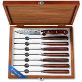 Emojoy 8-piece steak knives set shown whole for elegant dining