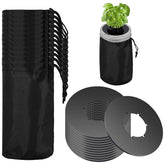 Emsiok Kratky lid on a wide-mouth jar for a reusable hydroponics setup.