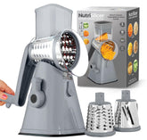 EMSON rotary cheese grater with hand-crank for quick, uniform shredding.