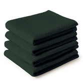 Encasa XO dark green kitchen dish towels set for quick drying and everyday use