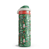ENCOOL Christmas insulated bottle showing Frosty Forest design for festive commutes