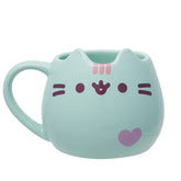 Enesco Pusheen sculpted mug pastel mint for cozy mornings with coffee or tea