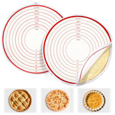 Enhon 11-inch pie crust bag with rolling guide for even crusts.