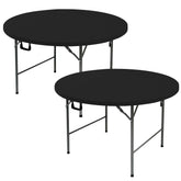 Enjoyidea round table cover 48-inch fit; snug, stylish for any dining space.